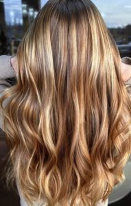 Caramel Blonde Highlights