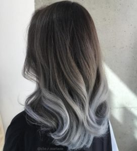 Platinum Highlights on Black Hair