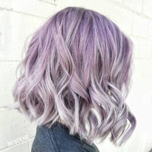 Purple and silver highlights