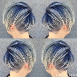 blue hair