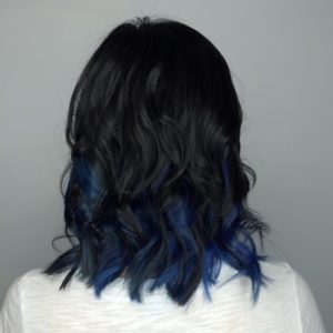 full blue black hair 