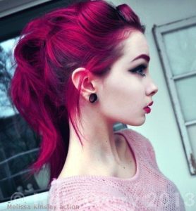 Dark Pink Hair Color 