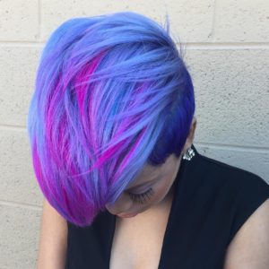 mixture of purple highlight colors 