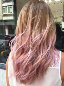 Pastel Hair with Pink Highlights