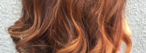 Auburn hair with highlights