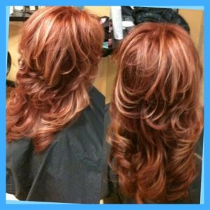 Strawberry blonde highlights