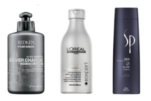 Pantene, L'Oreal, Matrix and especially Jhirmack offer specific products for gray hair.