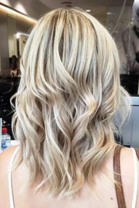 Ash brown highlights on blonde hair