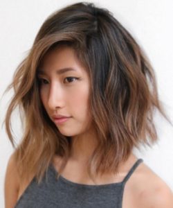 Brown highlights for Asian hair