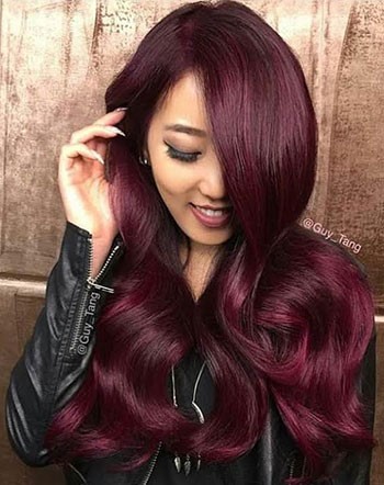 Best Burgundy Hair With Highlights 2019 Photo Ideas