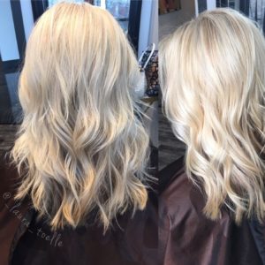 Icy blonde all over