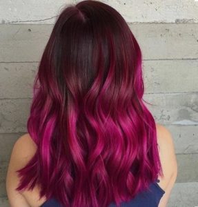 More fabulous and crazy color for your burgundy hair with highlights