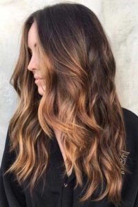 Ombre technique combined with foil highlights