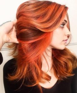 These types of orange highlights