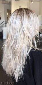 make the bleached blonde highlights fun fantasy colors 