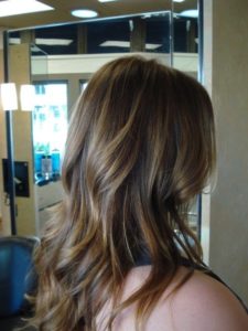 natural hair color would technically not be a highlights