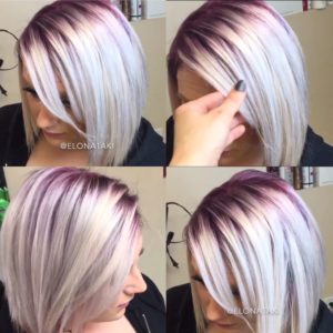 silver highlights will look beautiful with short hair